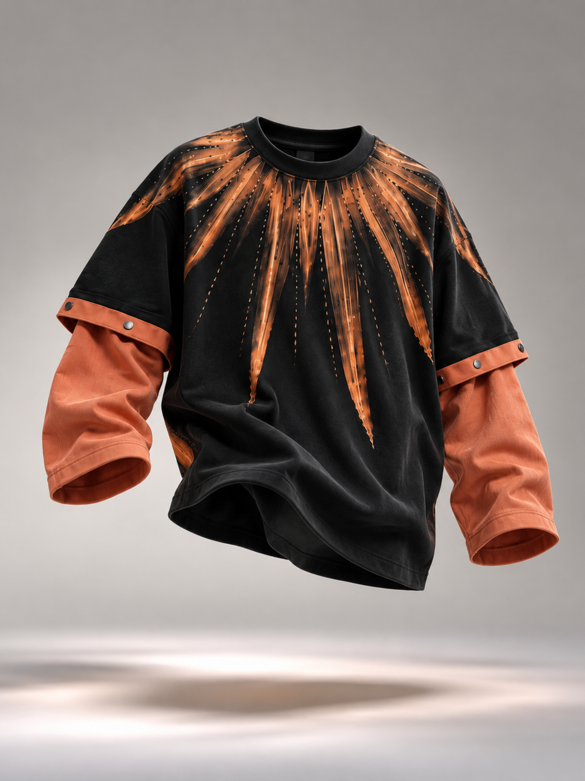 Inferno 2.0 Oversized Tee Detachable Sleeves Black-Women