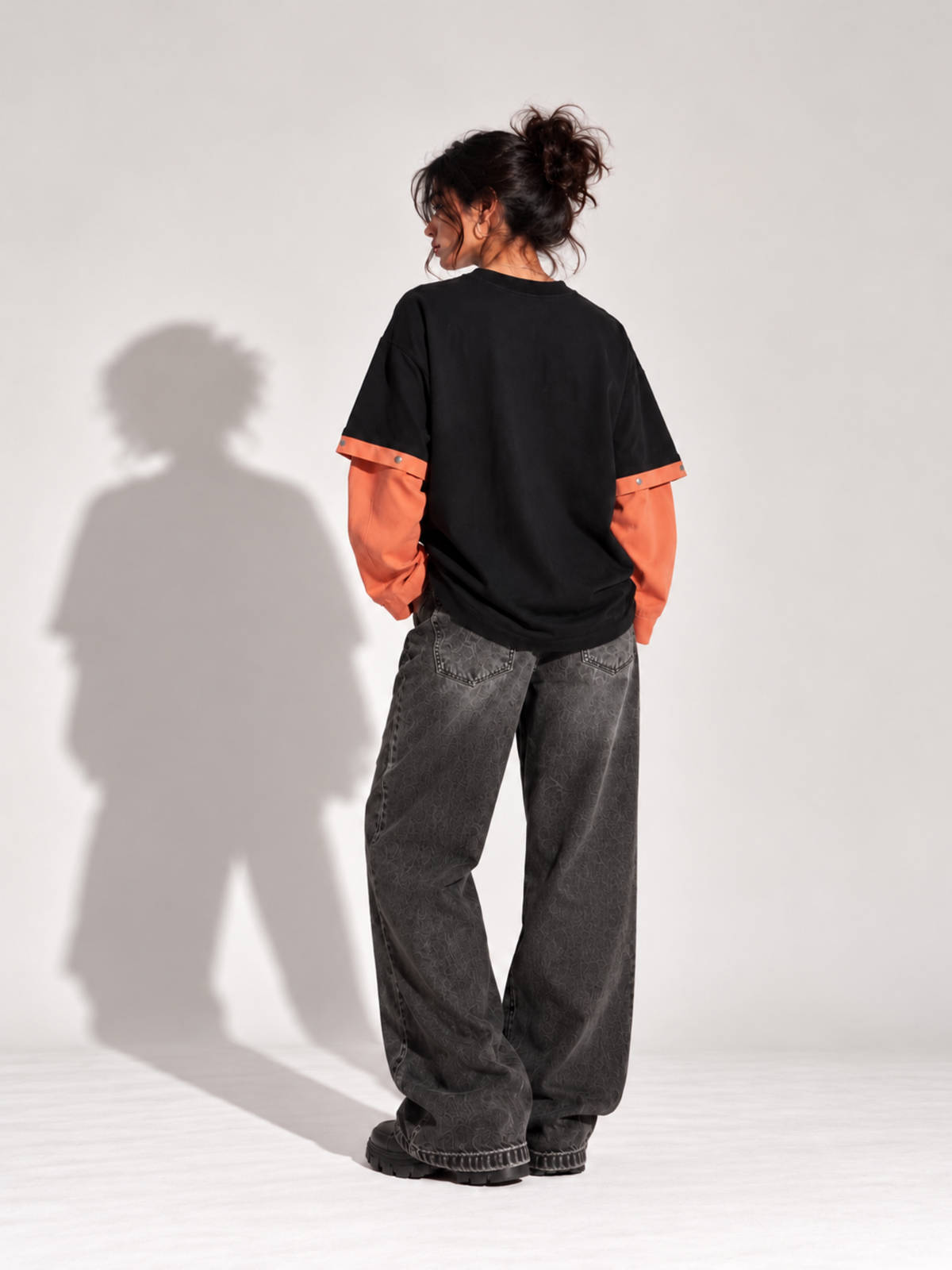 Inferno 2.0 Oversized Tee Detachable Sleeves Black-Women