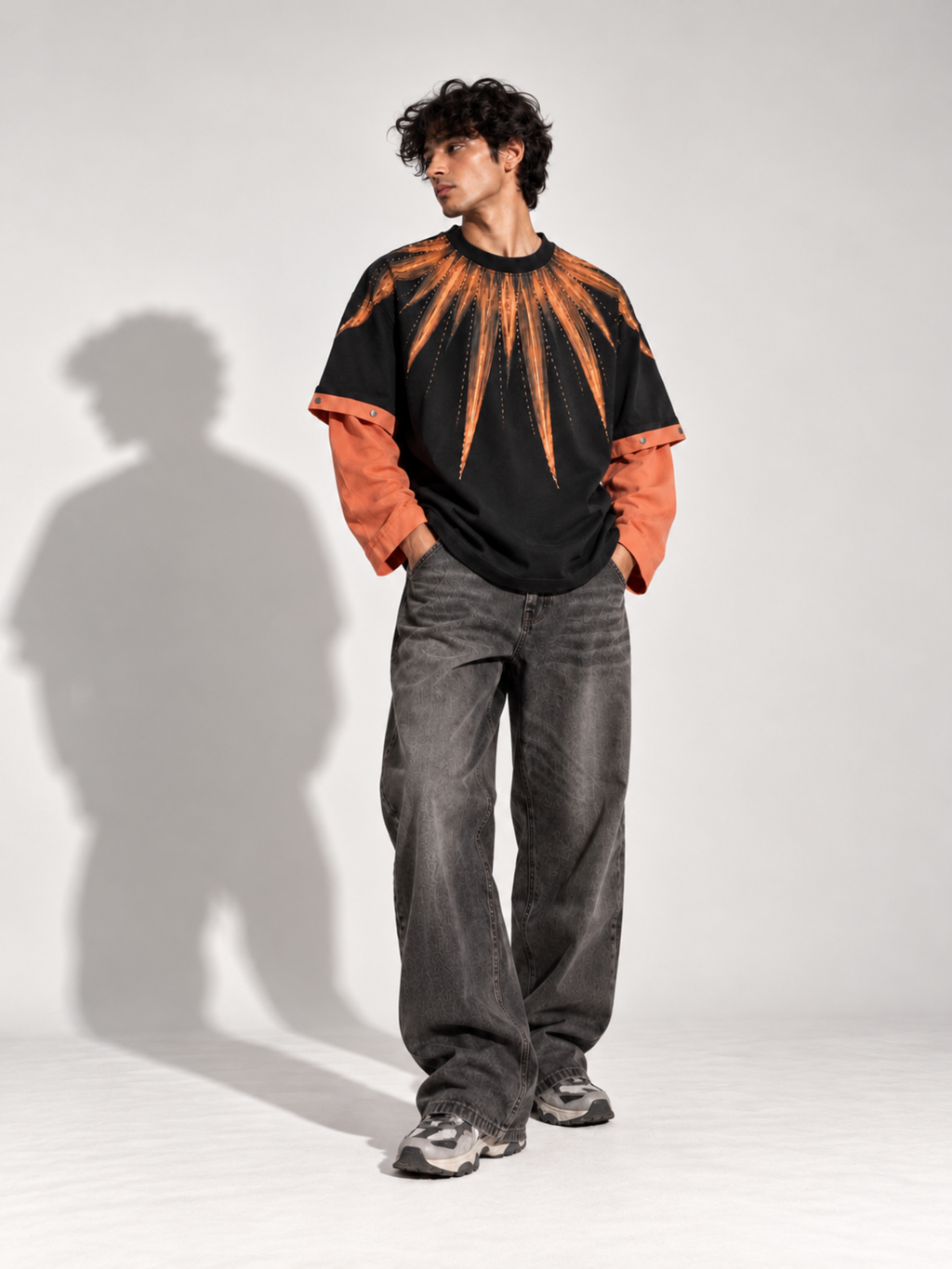 Inferno 2.0 Oversized Tee Detachable Sleeves Black-Men