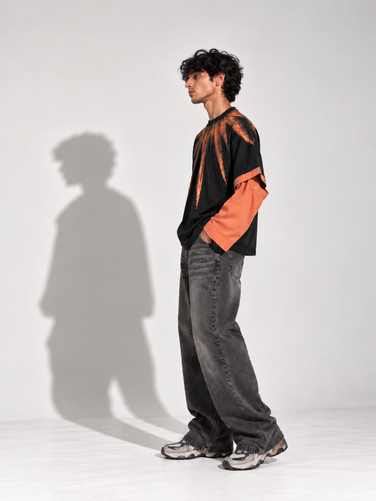 Inferno 2.0 Oversized Tee Detachable Sleeves Black-Men