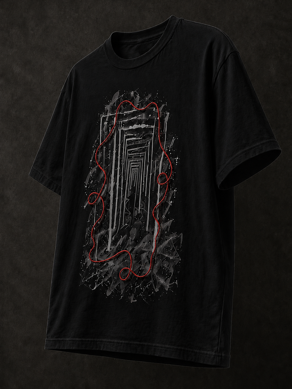 Reverie Oversized Tee Black - Men
