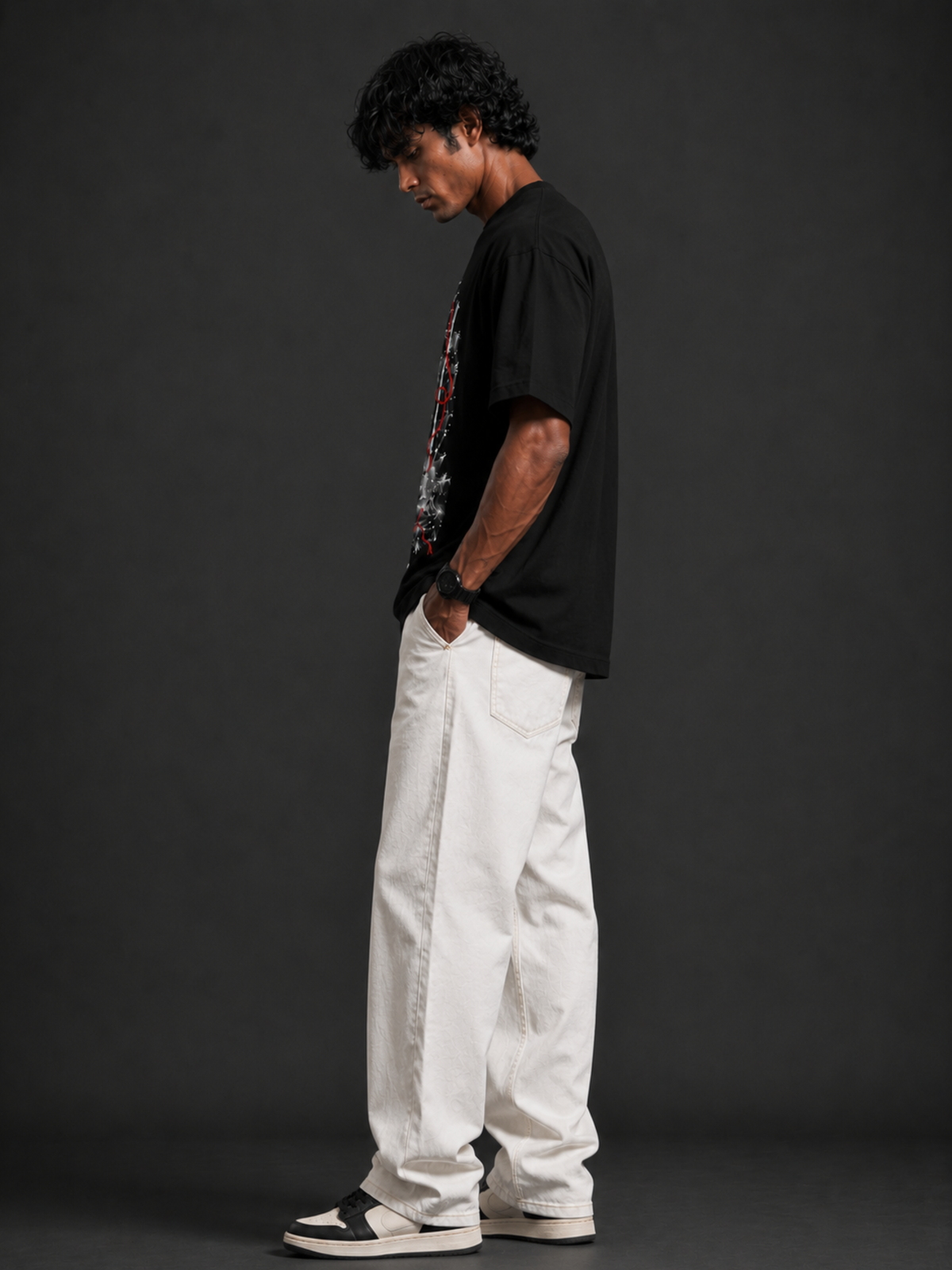 Reverie Oversized Tee Black - Men