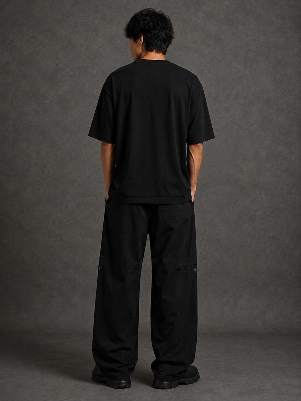 FlyTrap Oversized Tee Black - Men