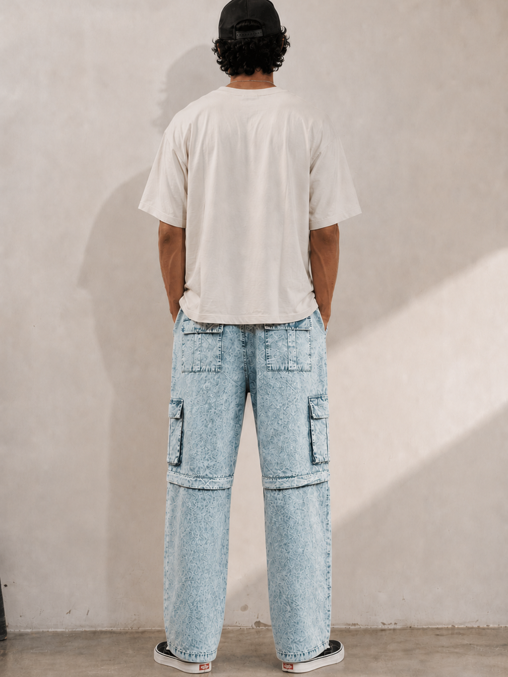 Waves Multi Functional Cargo n Shorts Blue - Men