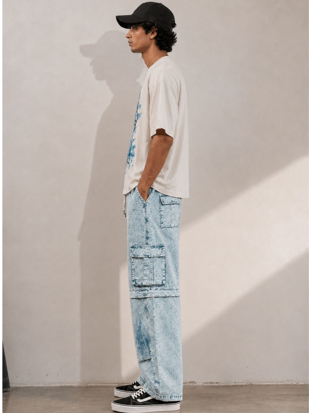Waves Multi Functional Cargo n Shorts Blue - Men