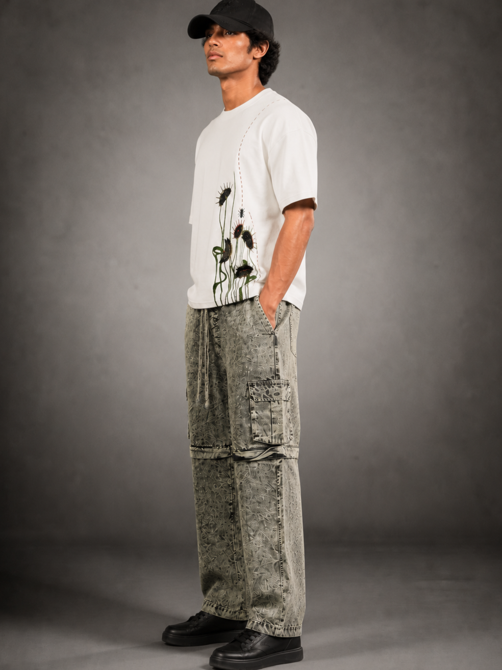 Algae Multi Functional Cargo n Shorts Green - Men