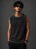 PulseMax Black Athletic Vest - Men