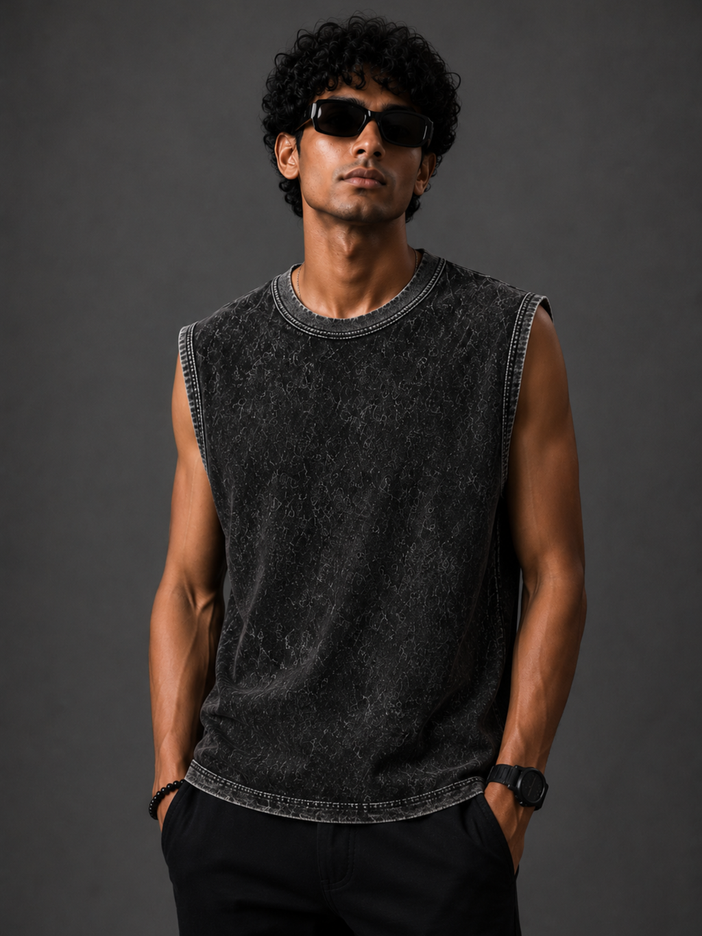 Pack Of 2 Vest PMBlack + KFWhite - Men's Combo