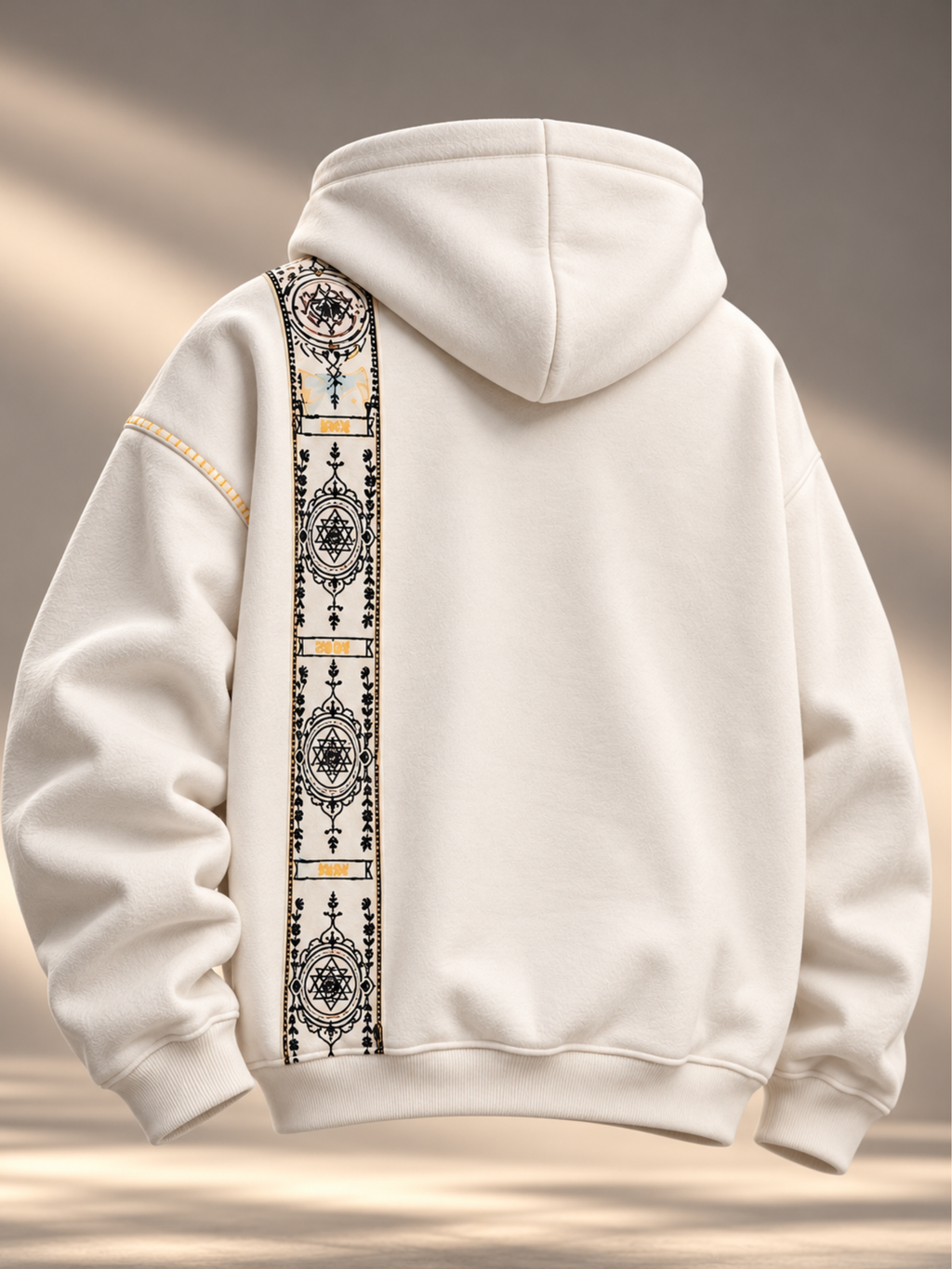 Cosmic Extra Drop White Hoodie-Men